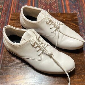 Aldo Men's Cream Leather Oxfords